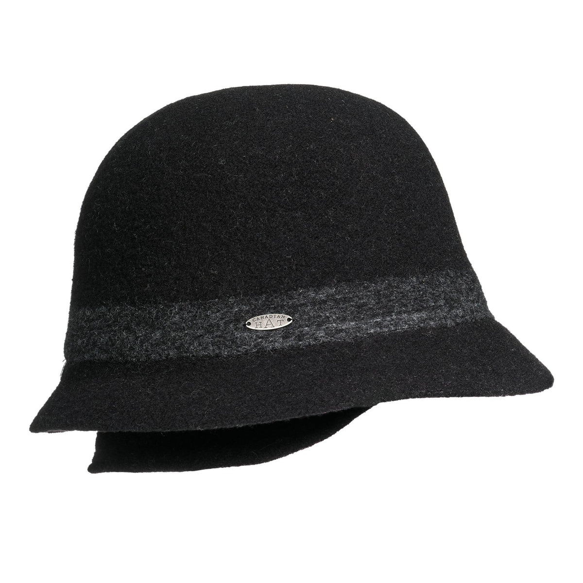 CLAUDEL - CHAPEAU CLOCHE AVEC RABAT D'OREILLE