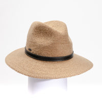 FELINA-FEDORA AVEC ATTACHE DE CUIR
