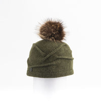 CLARETA - TUQUE ORMOS PLISSÉE AVEC POMPON