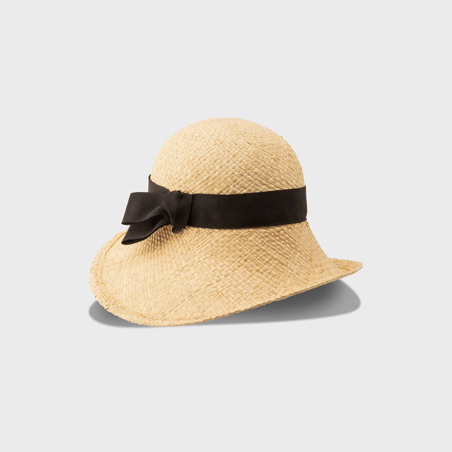 CLEANA A - CLOCHE HAT IN RAFFIA