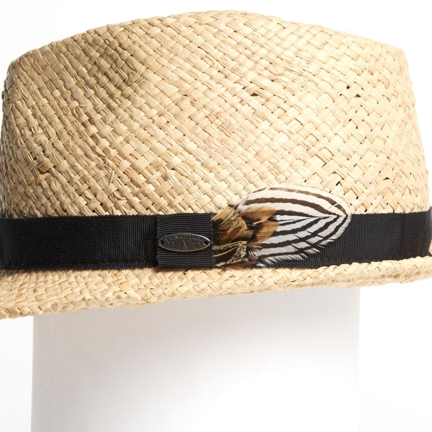 FLOREAN A - FEDORA IN RAFFIA WITH FEATHER