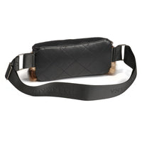 DONNA S - LEATHER BELT BAG W SHEARLING