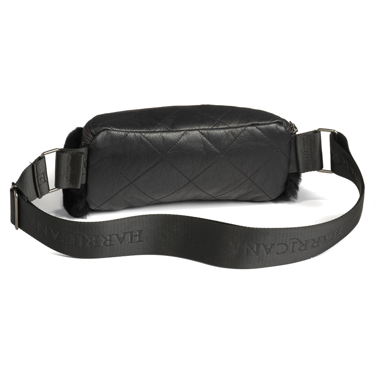 DONNA S - LEATHER BELT BAG W SHEARLING