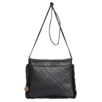 BONNIE S - FLAT CROSSBODY BAG W SHEARLING