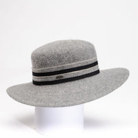 BREEA - LARGE BRIM BOATER HAT WITH RIBBON