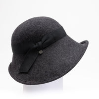 ROSE - GRAND CLOCHE EN LAINE AVEC BOUCLE