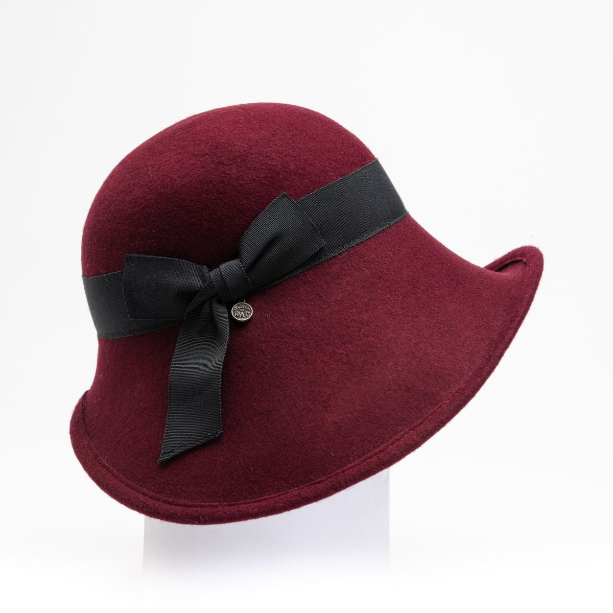 ROSE - GRAND CLOCHE EN LAINE AVEC BOUCLE