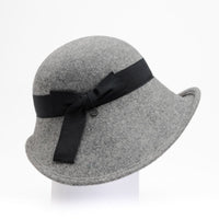 ROSE - GRAND CLOCHE EN LAINE AVEC BOUCLE