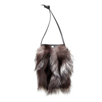 IPHONE POCKET CLASSIC - UPCYCLED FUR GOLF  7900 SILVER FOX O/S  
