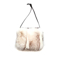 IPHONE POCKET HORIZONTAL WITH UPCYCLED FUR GOLF  0900 NORWEGIAN FOX O/S  