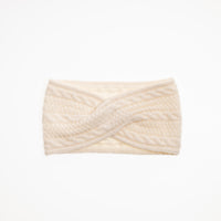 BANDEAU EN CACHEMIRE AVEC CÂBLES